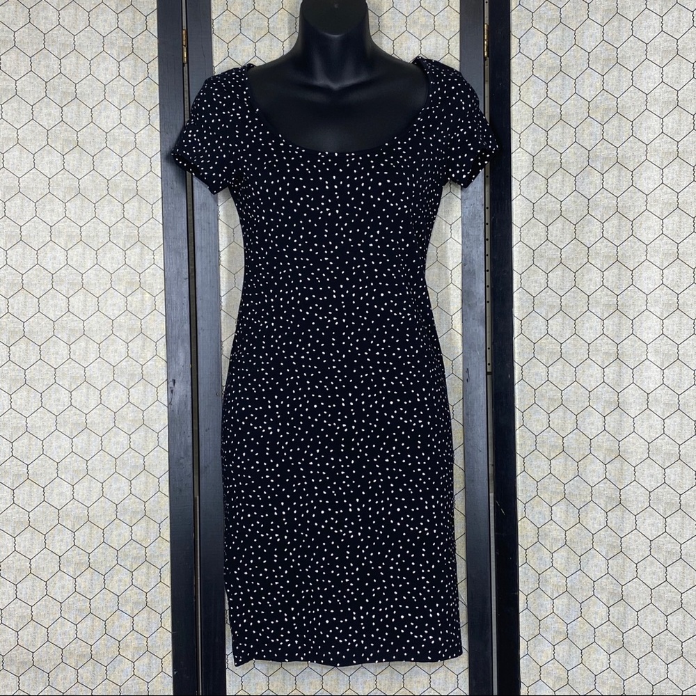 H&M Basic Black & White Dot Print Dress